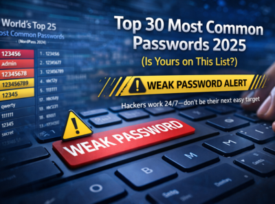 Top 30 Most Common Passwords 2025: Is Yours on This List?