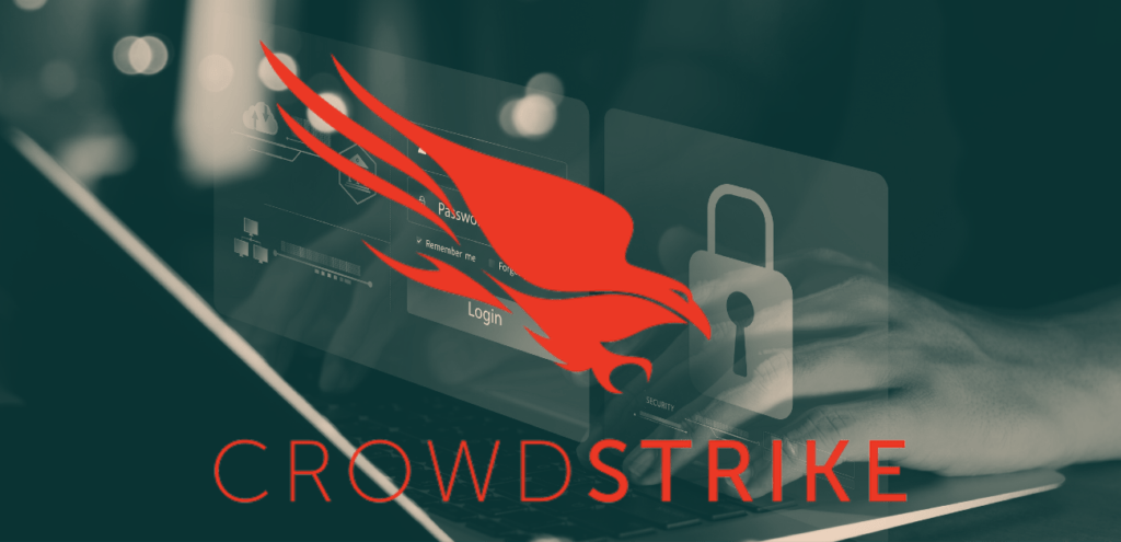 CrowdStrike Logo cybersecurity background