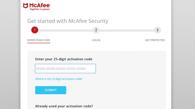 McAfee Get Started
