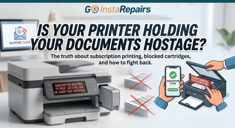 Printer subscription fees