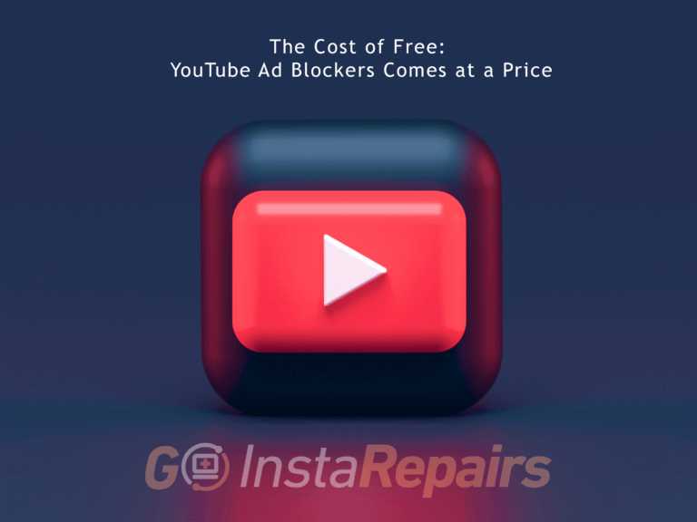 red and white square illustration YouTube Ad Block logo no branding